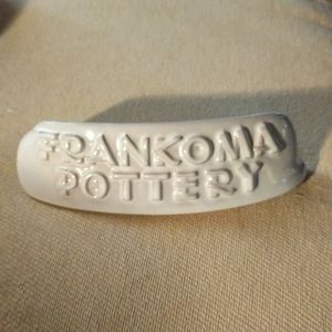 Frankoma dealer or collector pottery clay Sign